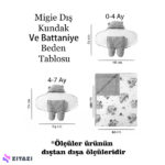 قنداق فرنگی مخملی migie قهوه‌ای