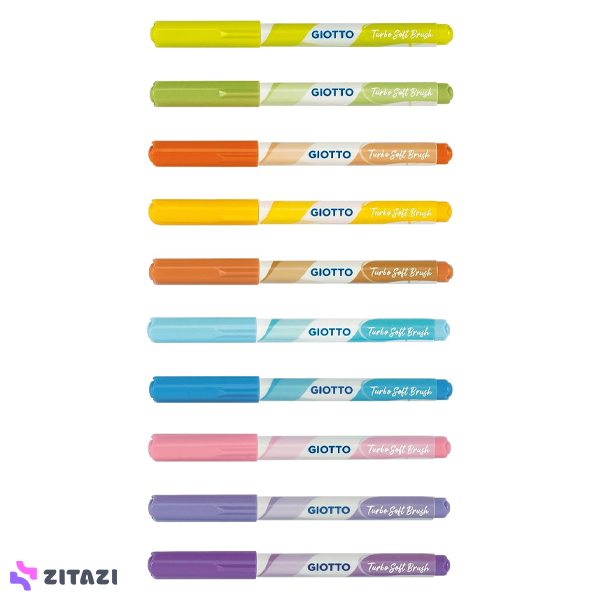 ماژیک 10 رنگ جیوتو Giotto مدل TURBO SOFT BRUSH