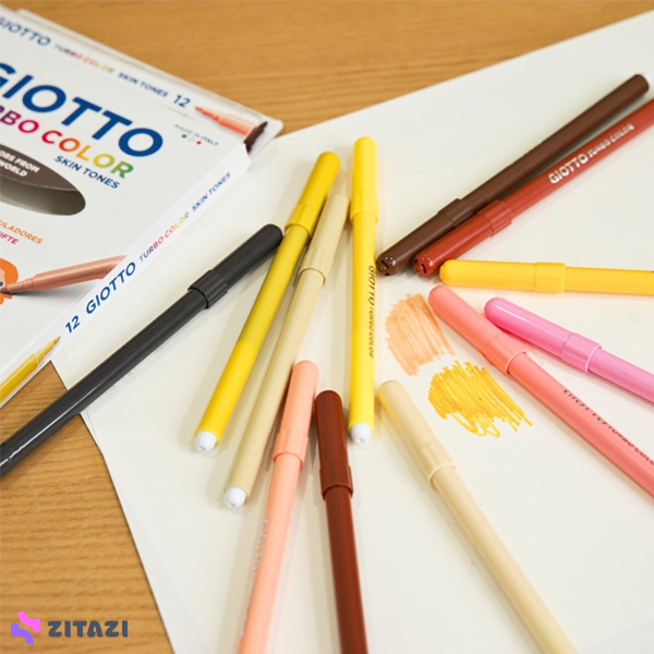 ماژیک 12 رنگ جیوتو Giotto مدل TURBO COLOR