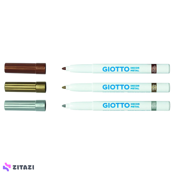 ماژیک 24 رنگ جیوتو Giotto مدل DECOR METAL