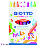 ماژیک 8 رنگ جیوتو Giotto مدل TURBO MAXI FLUO