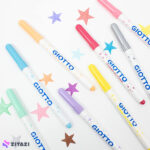 ماژیک اکریلیک 8 رنگ جیوتو Giotto مدل TURBO GLITTER