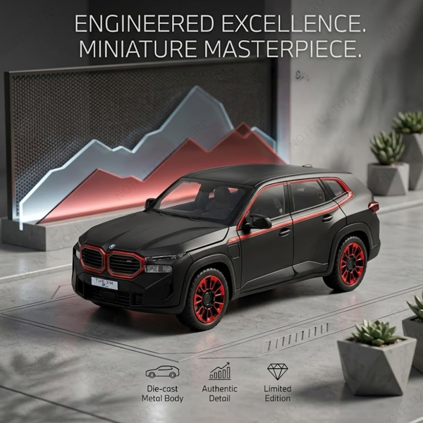 ماکت ماشین بی ام دبلیو مدل BMW XM عقب کش مقیاس 1:24