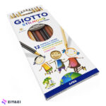 مدادرنگی 12 رنگ جیوتو Giotto مدل STILNOVO SKIN TONES