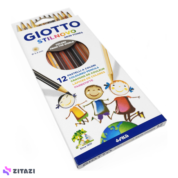 مدادرنگی 12 رنگ جیوتو Giotto مدل STILNOVO SKIN TONES