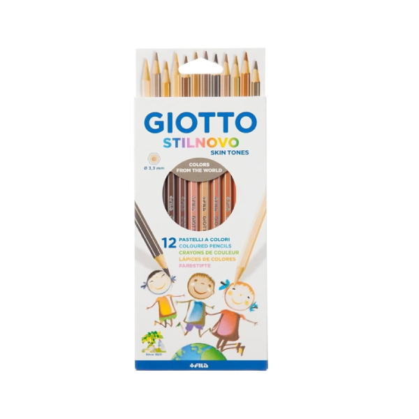 مدادرنگی 12 رنگ جیوتو مدل STILNOVO SKIN TONES