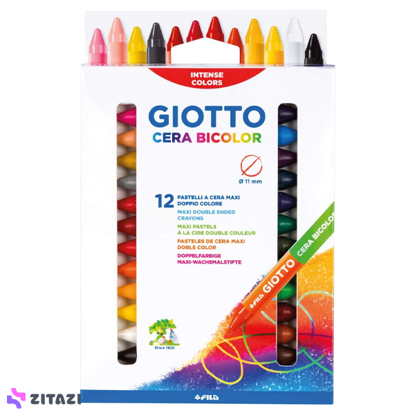 مدادشمعی-12-عددی-جیوتو-Giotto-مدل-CERA-BICOLOR مدادشمعی 12 عددی جیوتو Giotto مدل CERA BICOLOR