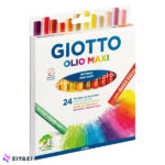 پاستل روغنی 24 رنگ جیوتو Giotto مدل OLIO MAXI