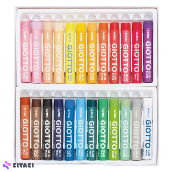 پاستل روغنی 24 رنگ جیوتو Giotto مدل OLIO MAXI