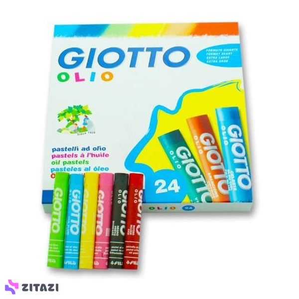 پاستل روغنی 24 رنگ جیوتو Giotto مدل OLIO