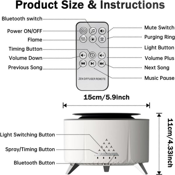 بخور و رطوبت ساز سرد Humidifier مدل v28