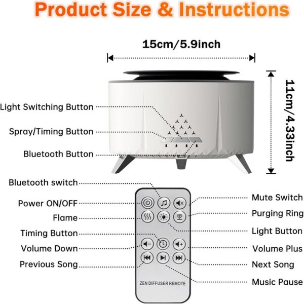 بخور و رطوبت ساز سرد Humidifier مدل v28