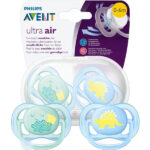ست پستانک 2 عددی اونت مدل ultra air happy
