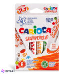 بسته 6 عددی ماژیک‌ رنگ آمیزی و مهر Carioca