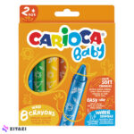بسته 8 عددی مداد رنگی پاستلی Jumbo Baby برند Carioca