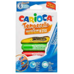 رنگ پوستری 6 رنگ کاریوکا مدل Temperello
