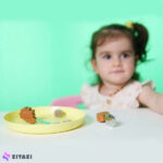 ست قاشق و چنگال کودک Babyfeed طرح شیر قهوه‌ای