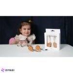 ست قاشق و چنگال کودک Babyfeed طرح شیر قهوه‌ای