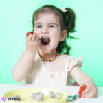 ست قاشق و چنگال کودک Babyfeed طرح شیر نارنجی