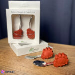 ست قاشق و چنگال کودک Babyfeed طرح شیر نارنجی