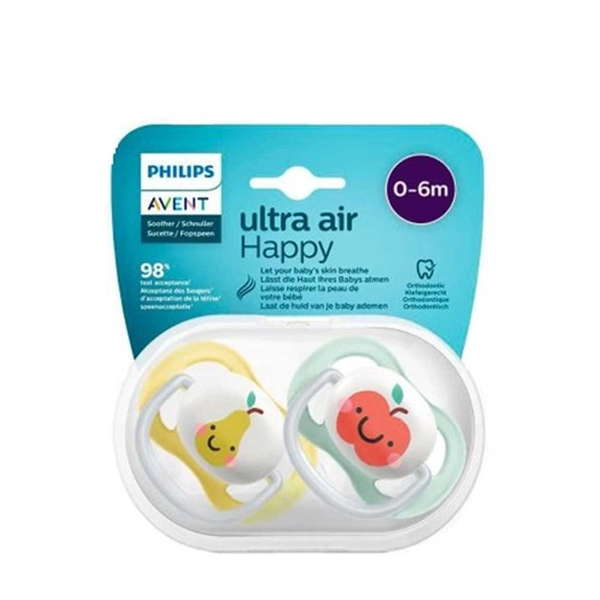 ست پستانک 2 عددی اونت مدل ultra air happy