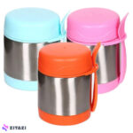 فلاسک غذای 300ml قاشق دار کودک jojobebek صورتی