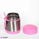 فلاسک غذای 300ml قاشق دار کودک jojobebek صورتی