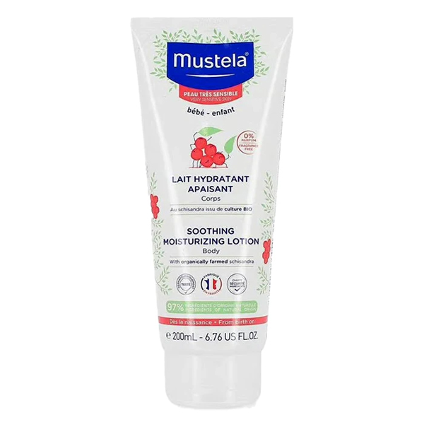 لوسیون بدن کودک 200 میلی لیتر موستلا مدل Soothing Moisturizing Lotion