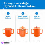 لیوان آبخوری 250ml کودک Guqqo نارنجی
