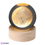 گوی کریستال مدل ماه قطر 8 3D