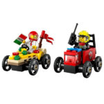 لگو سری سیتی مدل Pizza Cart vs. Fire Truck کد 60458