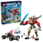 لگو سری دریمز مدل Mech Tiger Cooper and Hot Rod Zero کد 71497