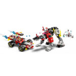 لگو سری دریمز مدل Mech Tiger Cooper and Hot Rod Zero کد 71497