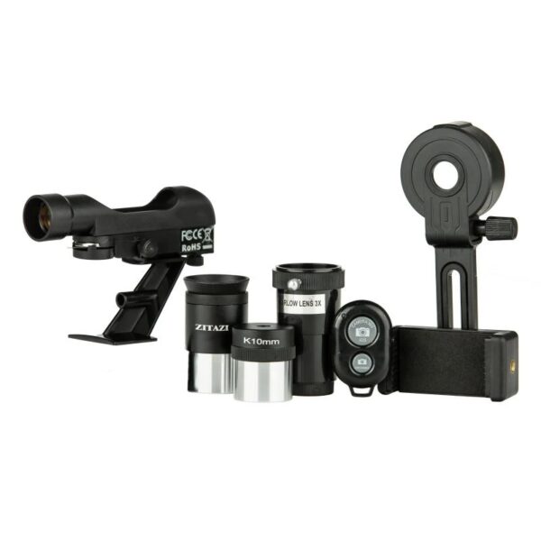 تلسکوپ شکستی حرفه‌ ای زیتازی مدل 90080EQ با مقر استوایی و بزرگنمایی 270 برابر - Image 8