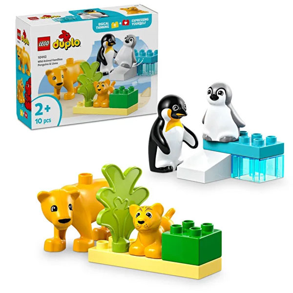 Penguins لگو سری دوپلو مدل Penguins and Lions کد 10442