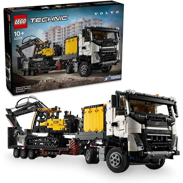 لگو تکنیک مدل Volvo FMX Truck &amp EC230 Electric Excavator کد 42175
