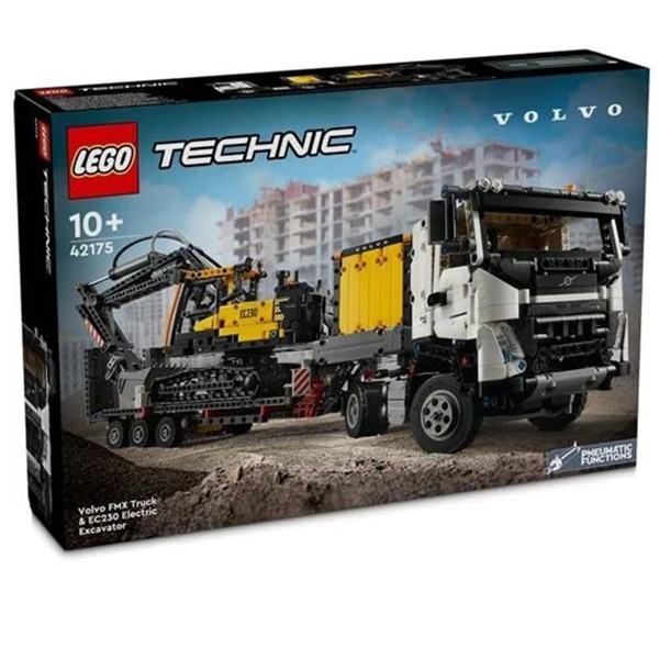 لگو تکنیک مدل Volvo FMX Truck &amp EC230 Electric Excavator کد 42175