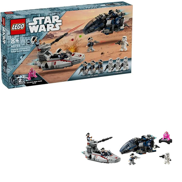 لگو سری استاروارز مدل Imperial Dropship vs. Rebel Scout Speeder کد 40755