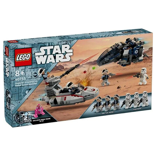 لگو سری استاروارز مدل Imperial Dropship vs. Rebel Scout Speeder کد 40755
