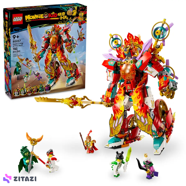 لگو سری مانکی کیدز مدل Nezha's Ring of Fire Mech کد 80057