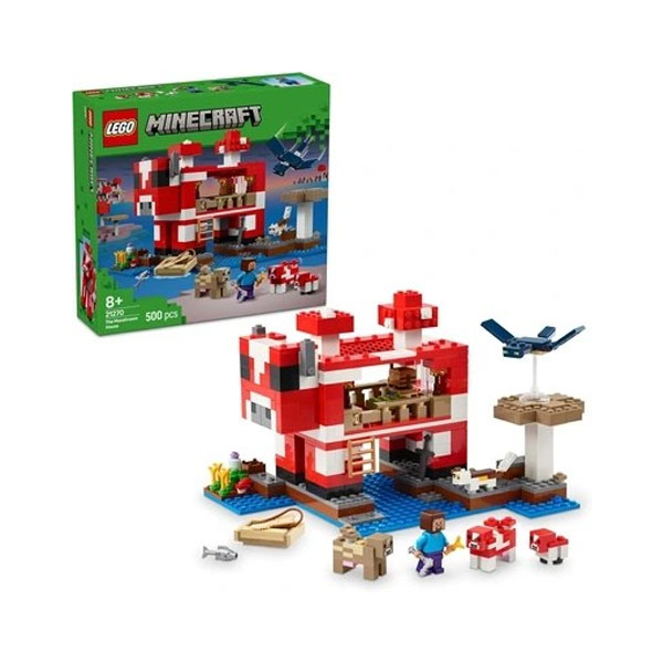 لگو سری ماینکرافت مدل The Mooshroom House کد 21270