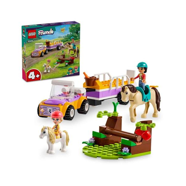 لگو سری فرندز مدل Horse and Pony Trailer کد 42634