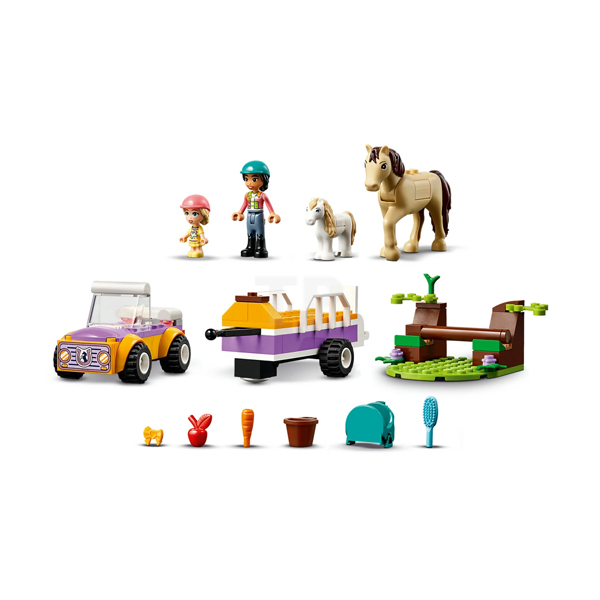 لگو سری فرندز مدل Horse and Pony Trailer کد 42634