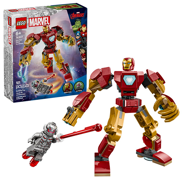 لگو سری مارول مدل Iron Man Mech vs. Ultron کد 76307