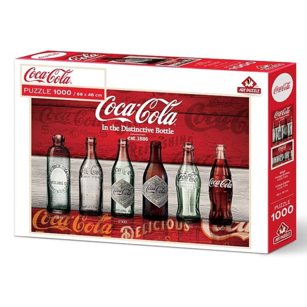 پازل 1000 تکه آرت پازل طرح Coca-cola Vintage Bottles کد 5932