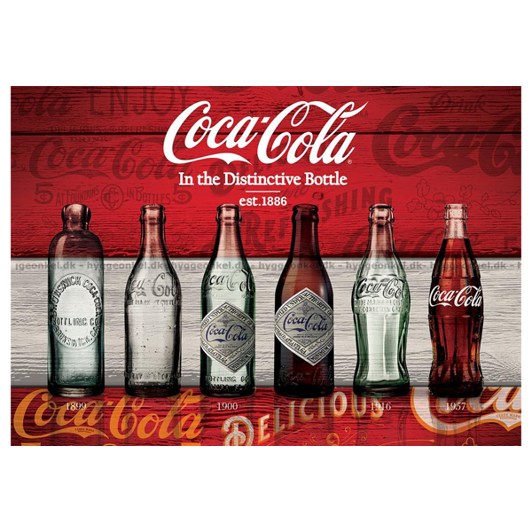 پازل 1000 تکه آرت پازل طرح Coca-cola Vintage Bottles کد 5932