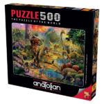 پازل 500 تکه آناتولین طرح Landscape of Dinosaurs کد 3603