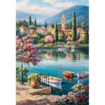 پازل 500 تکه آناتولین طرح Village Lake Afternoon کد 3597