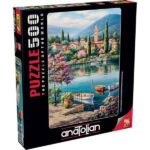 پازل 500 تکه آناتولین طرح Village Lake Afternoon کد 3597