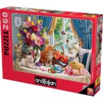 پازل 260 تکه آناتولین طرح Fluffy Kittens in the Living Room کد 3336